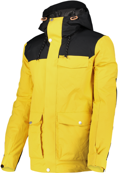 Yellow Black Outdoor Jacket PNG Image