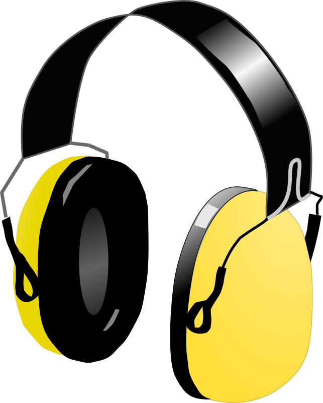 Yellow Black Over Ear Headphones PNG Image