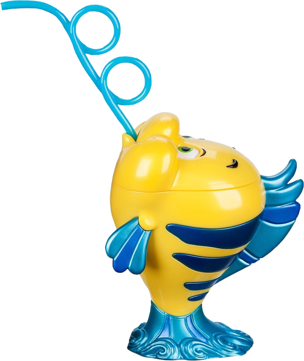 Yellow Blue Fish Bubble Blower Toy PNG Image