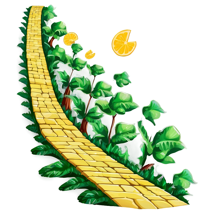 Yellow Brick Road Illustration Png Rcd73 PNG Image