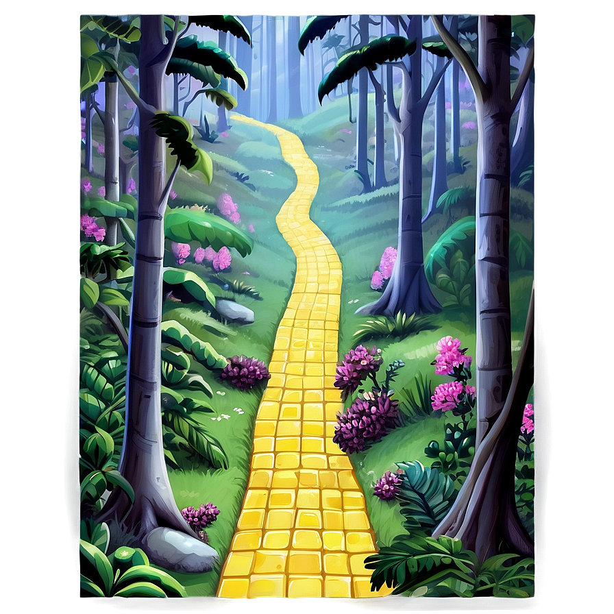 Yellow Brick Road Leading To Adventure Png 89 PNG Image