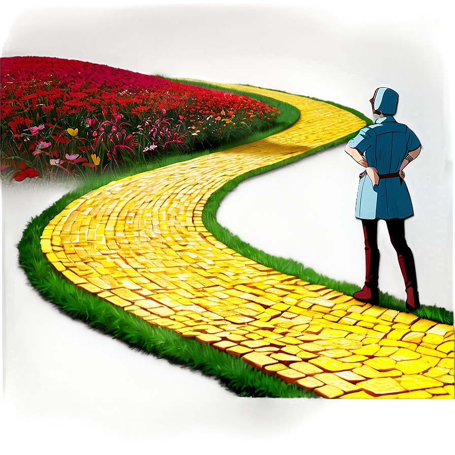 Yellow Brick Road Through Seasons Png Rln PNG Image