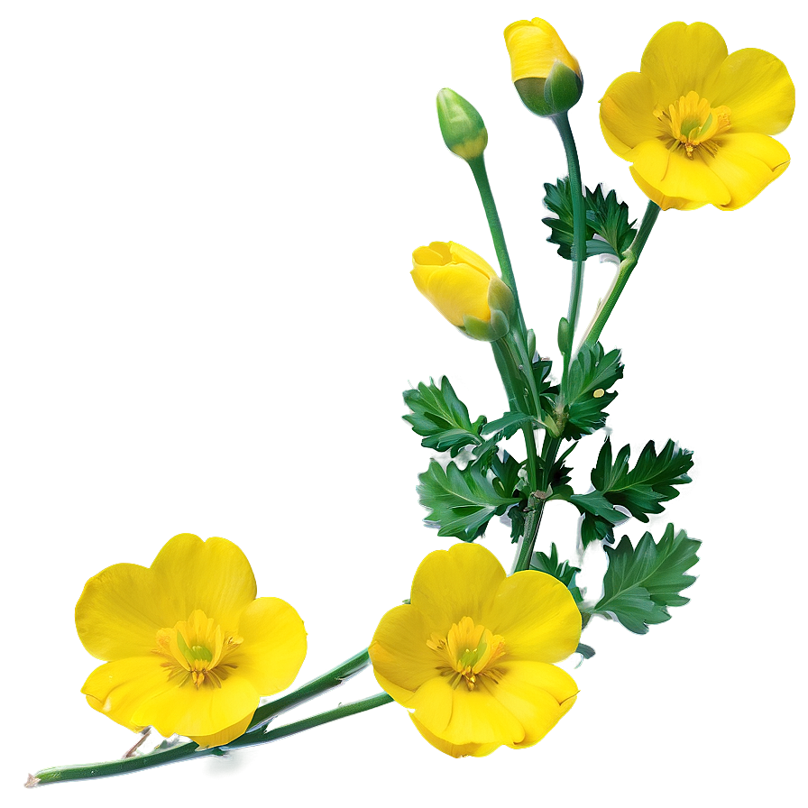 Yellow Buttercup Png Tff83 PNG Image