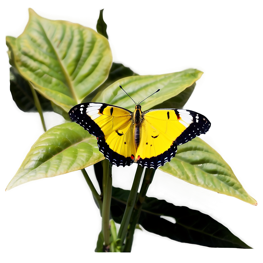 Yellow Butterfly In Garden Png 99 PNG Image