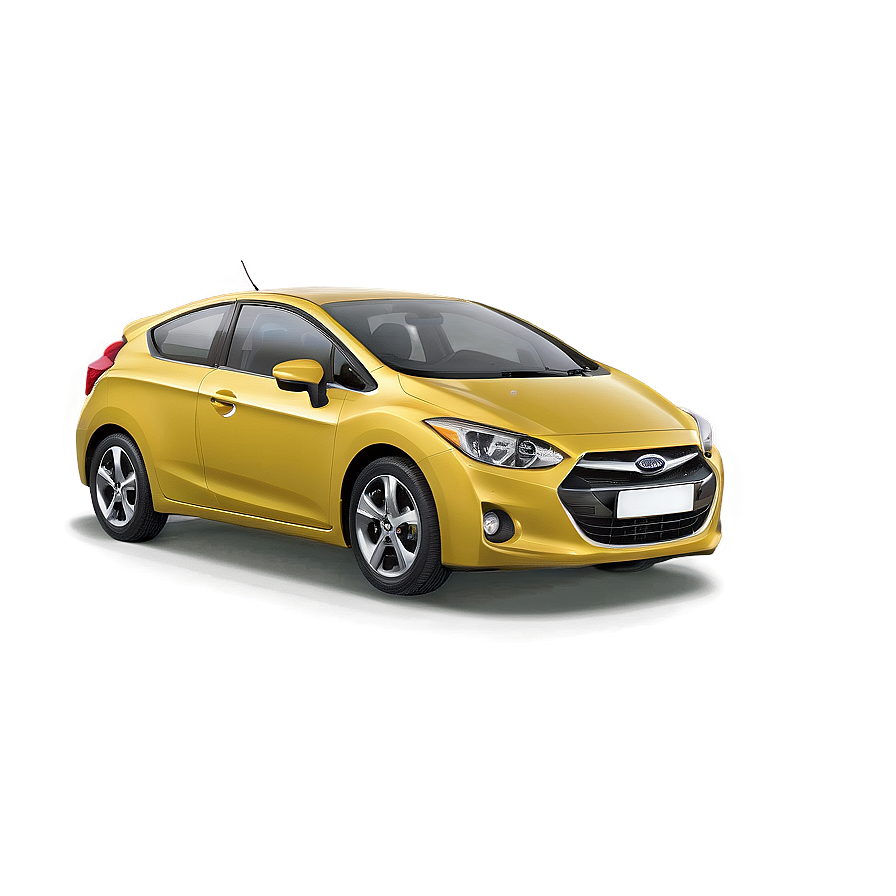 Yellow Car With Sunroof Png Wje PNG Image