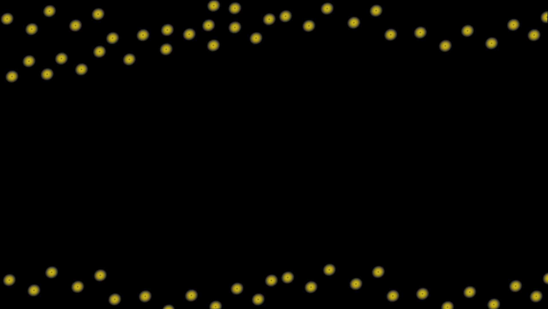 Yellow Christmas Lightson Black Background.jpg PNG Image