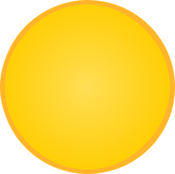 Yellow Circle Graphic PNG Image