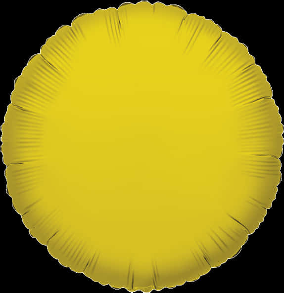 Yellow Circular Balloon Texture PNG Image