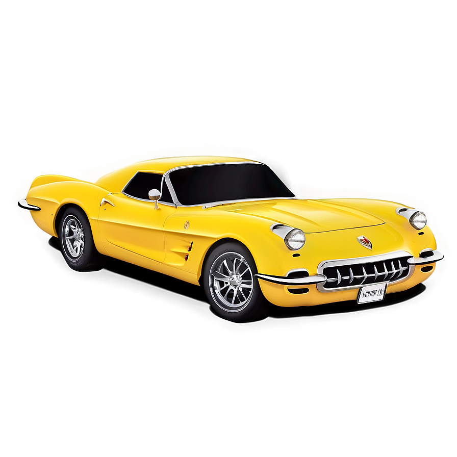 Yellow Corvette Png Tgt24 PNG Image