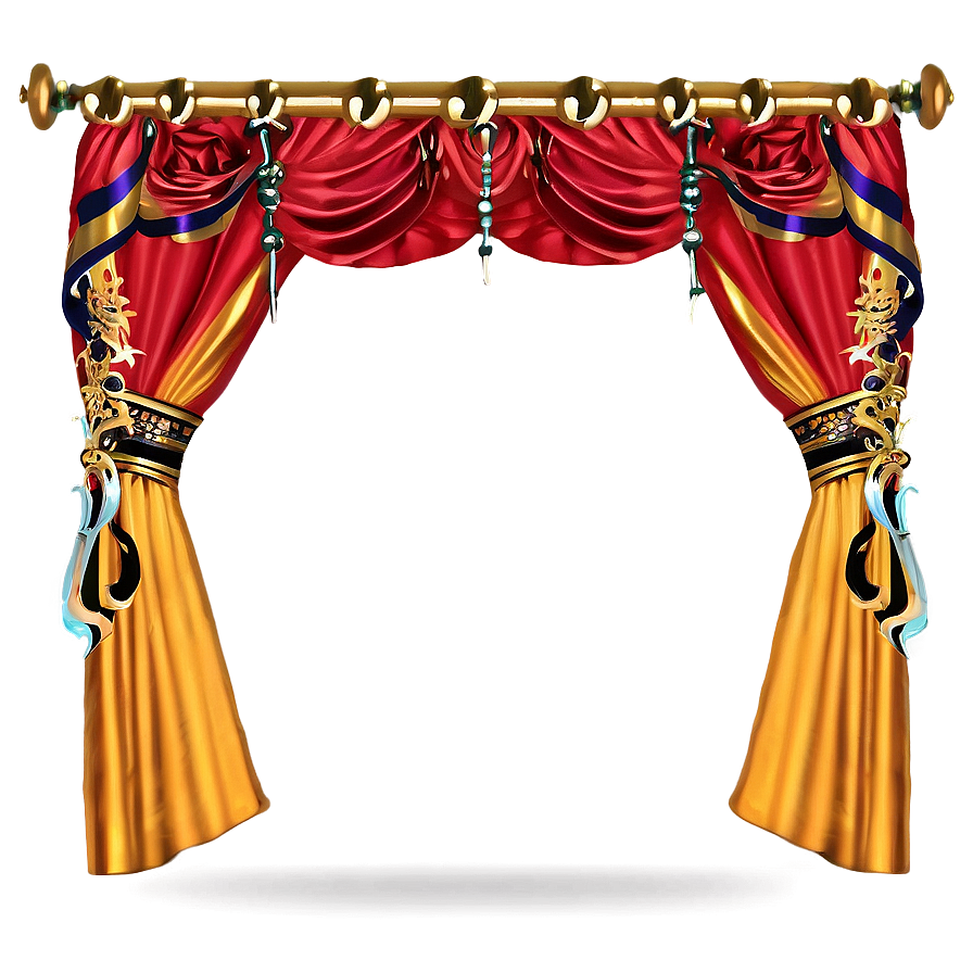 Yellow Curtains Png 26 PNG Image