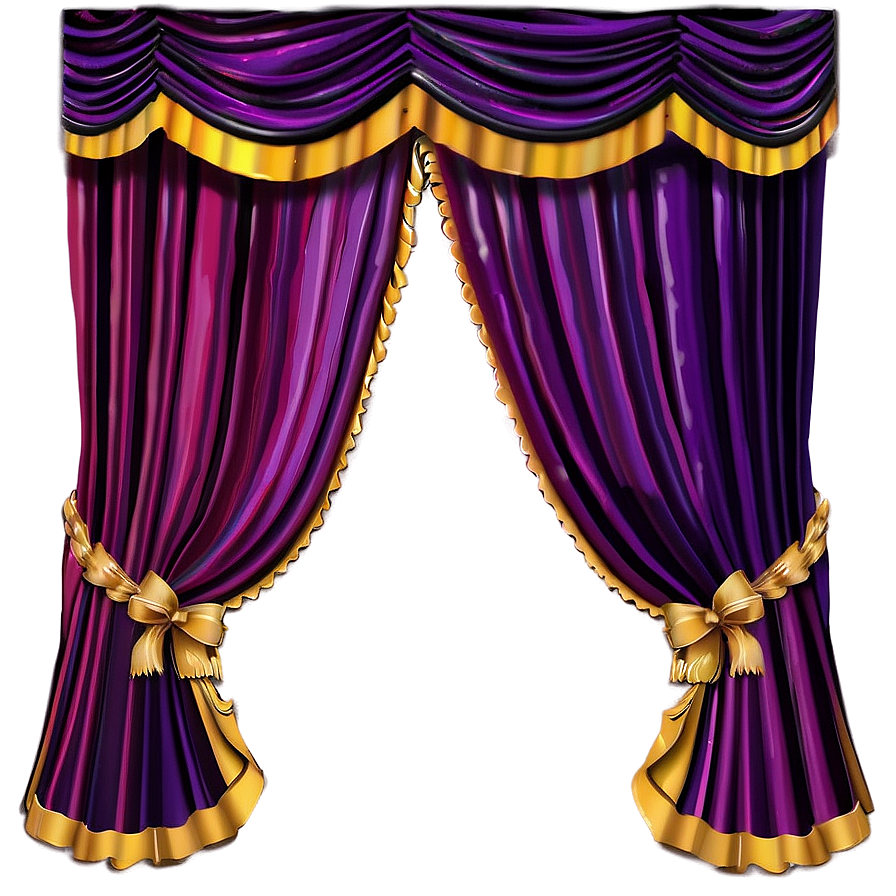 Yellow Curtains Png Kta PNG Image