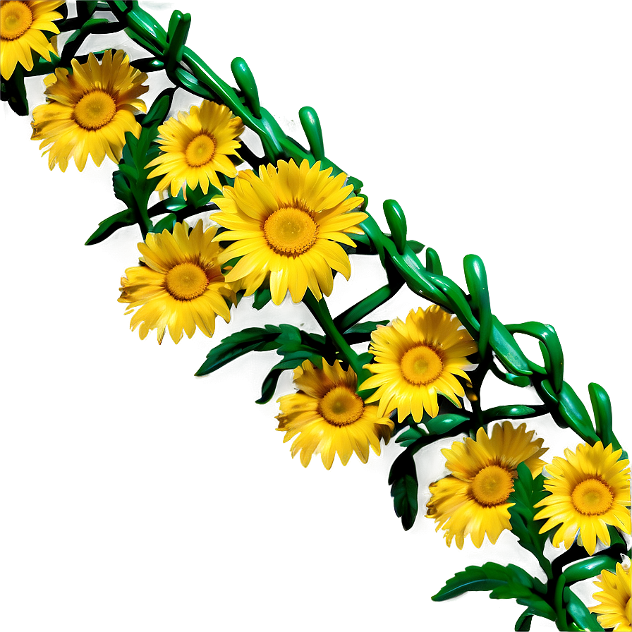 Yellow Daisy Chain Link Png 18 PNG Image