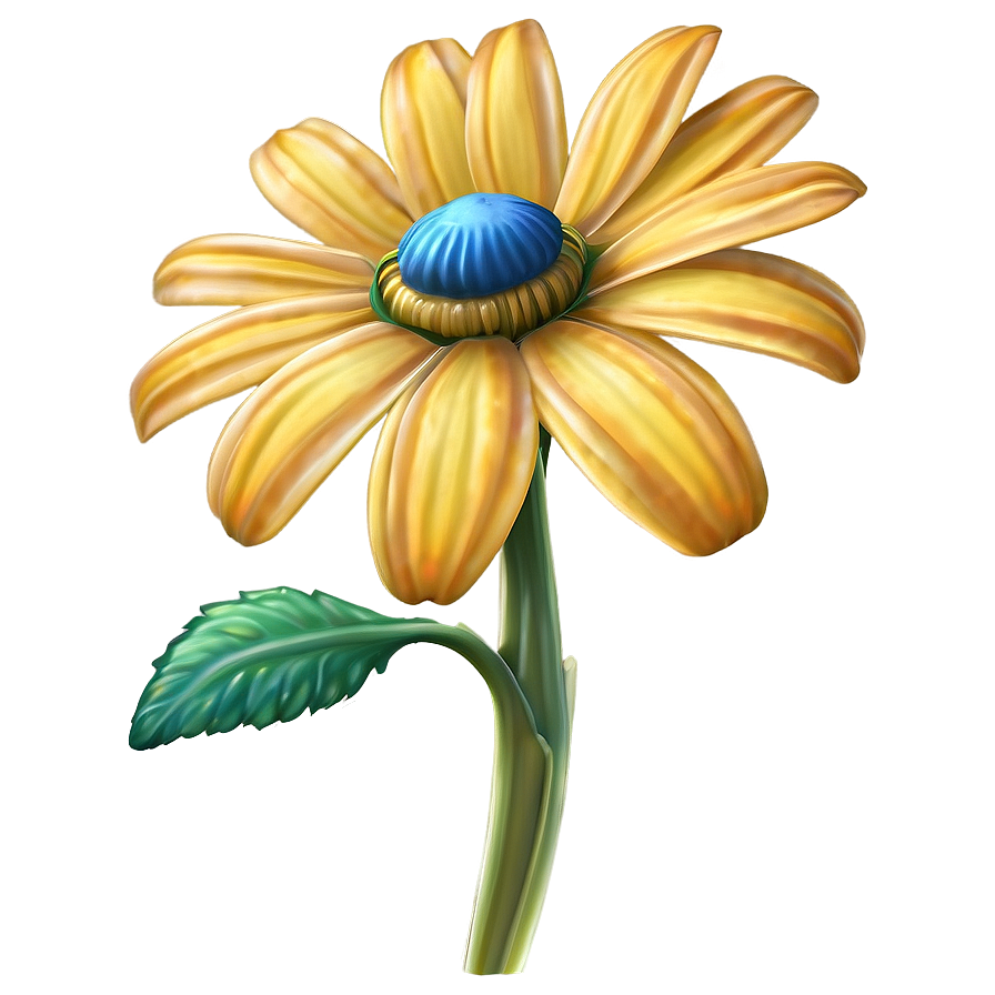 Yellow Daisy Fantasy Style Png 06292024 PNG Image