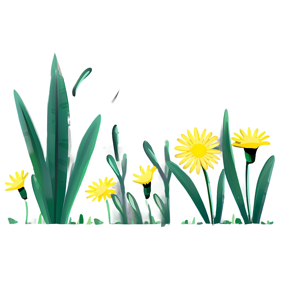 Yellow Daisy Night Scene Png 30 PNG Image