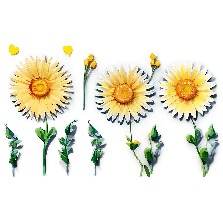 Yellow Daisy Sketch Png Rfk PNG Image