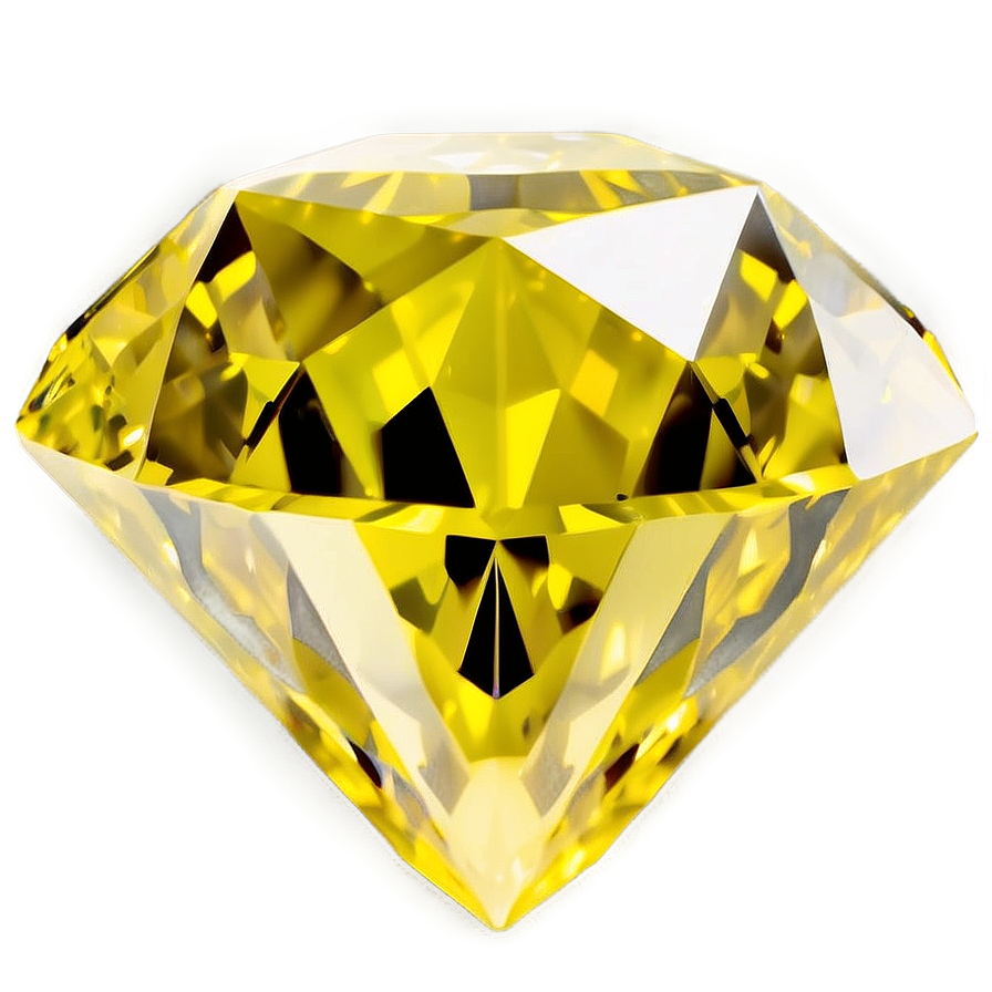 Yellow Diamond On White Background Png 06292024 PNG Image