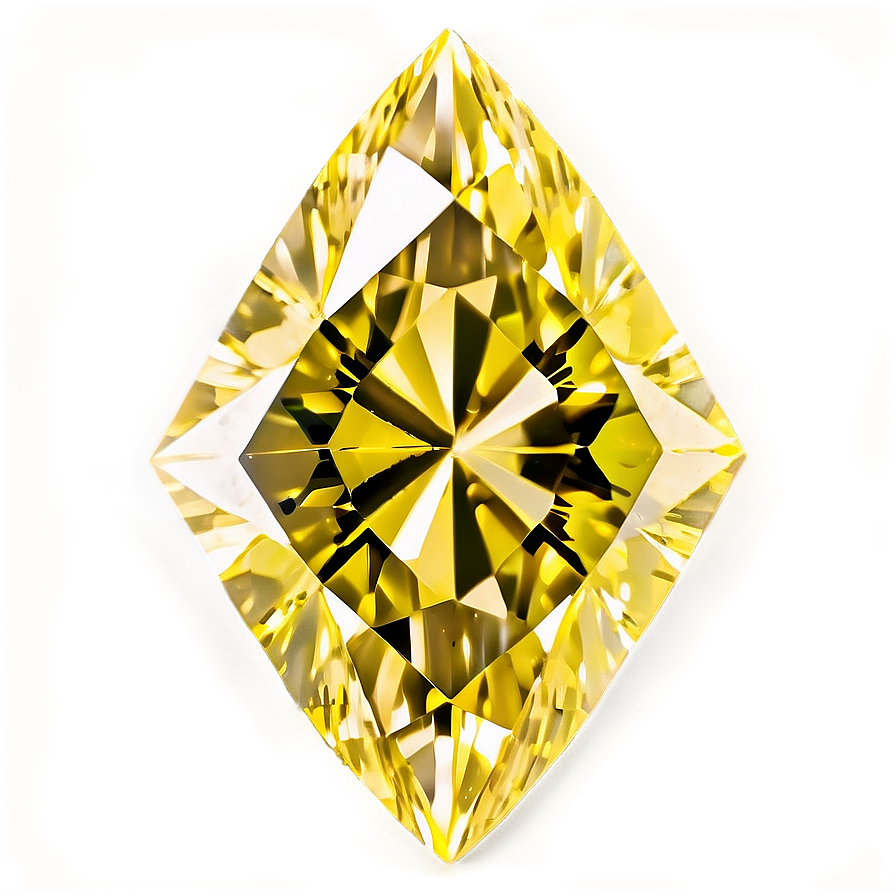 Yellow Diamond With Glow Effect Png 33 PNG Image