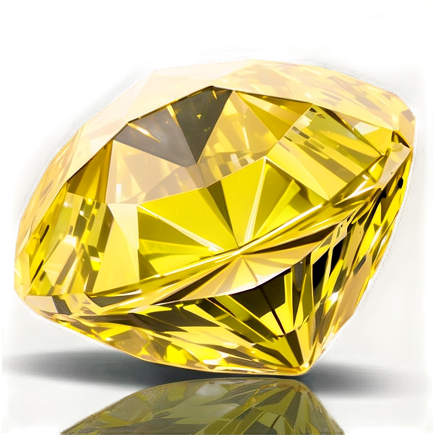 Yellow Diamond With Matte Finish Png Cie PNG Image