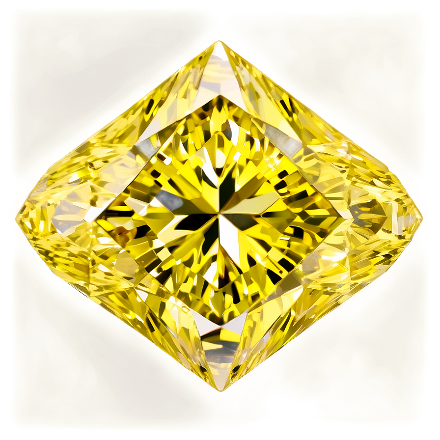 Yellow Diamond With Matte Finish Png Umb6 PNG Image