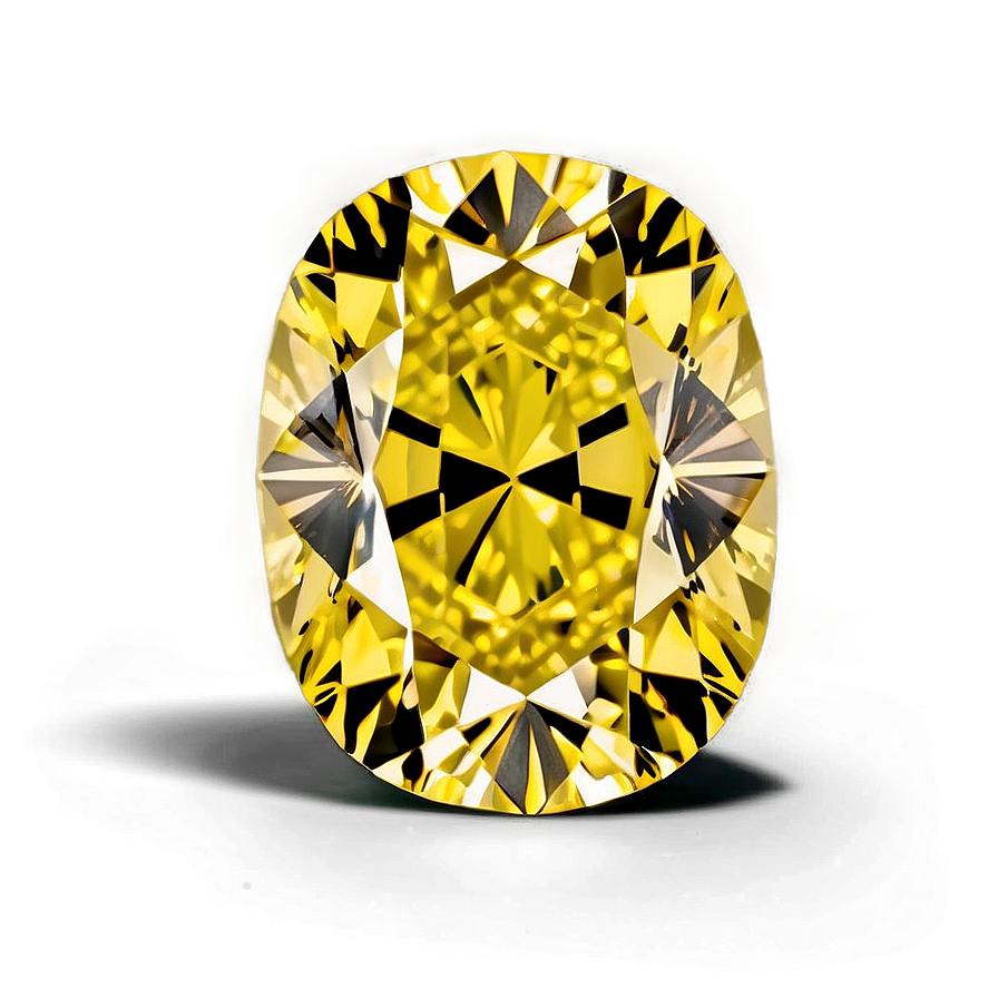 Yellow Diamond With Shadow Png 38 PNG Image