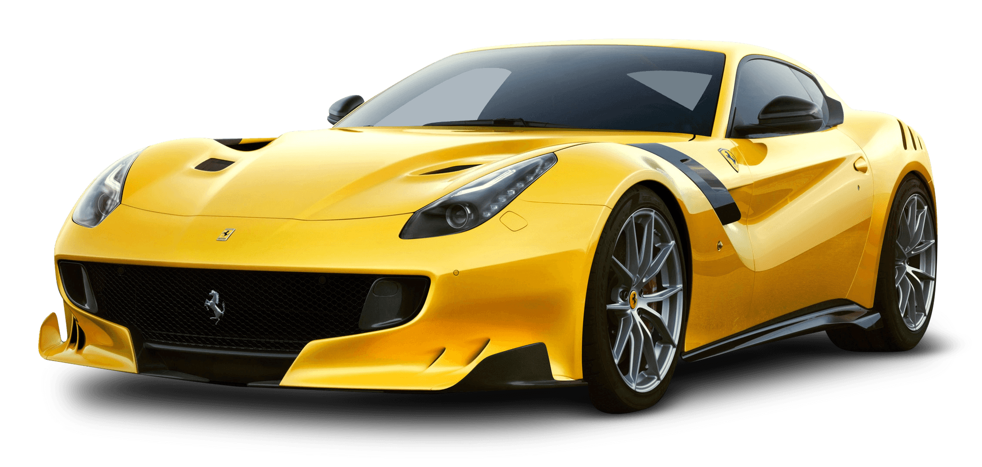 Yellow Ferrari Sports Car PNG Image