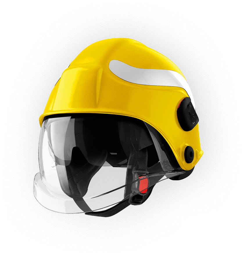 Yellow Firefighter Helmet PNG Image