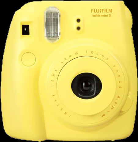 Yellow Fujifilm Instax Mini8 Camera PNG Image