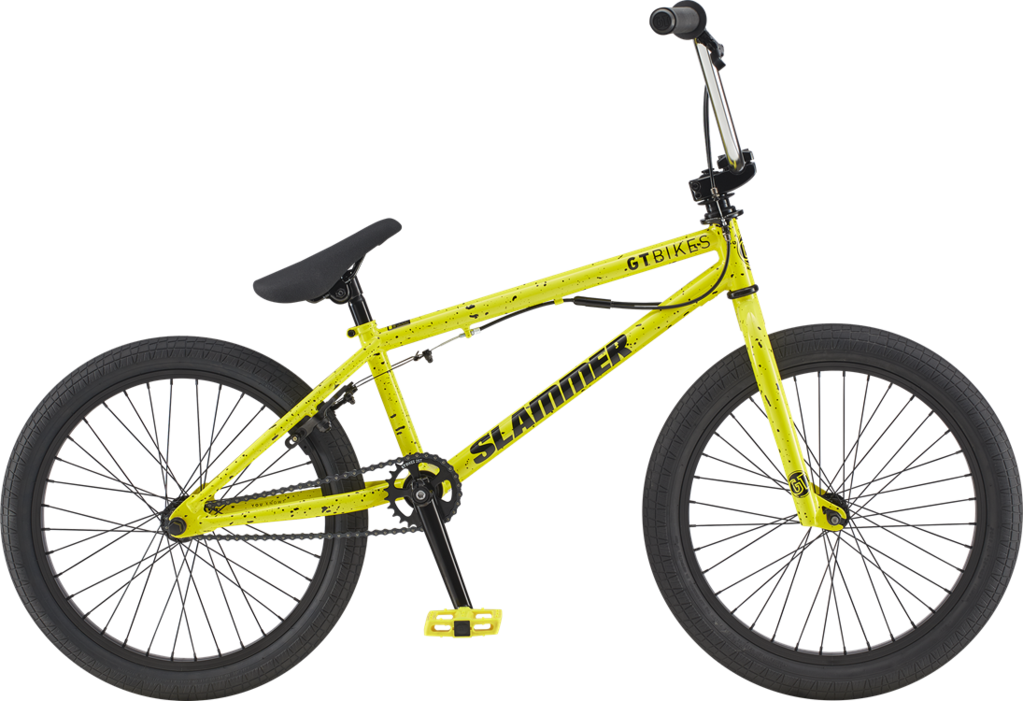 Yellow G T Slammer B M X Bike PNG Image