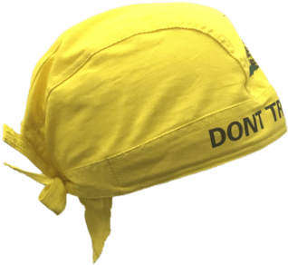 Yellow Head Bandana Dont Tread On Me PNG Image