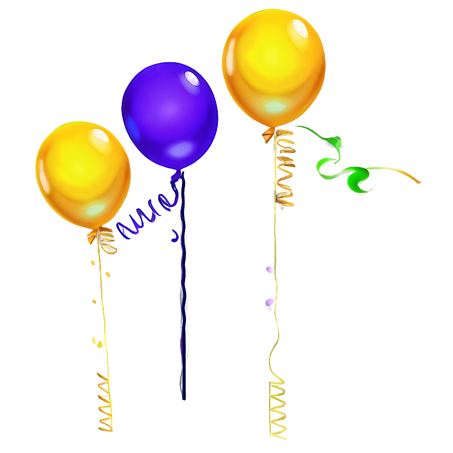 Yellow Helium Balloon Png Vgd35 PNG Image