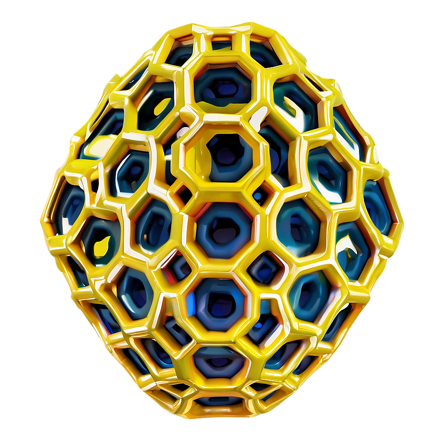 Yellow Honeycomb Structure Png Gnx43 PNG Image