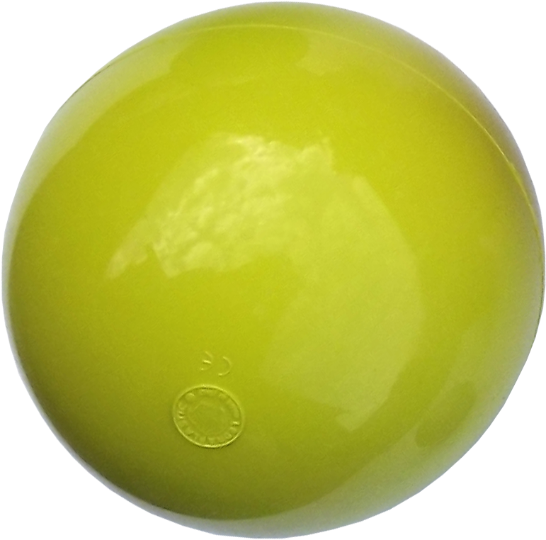 Yellow Jade Discwith Bubble PNG Image