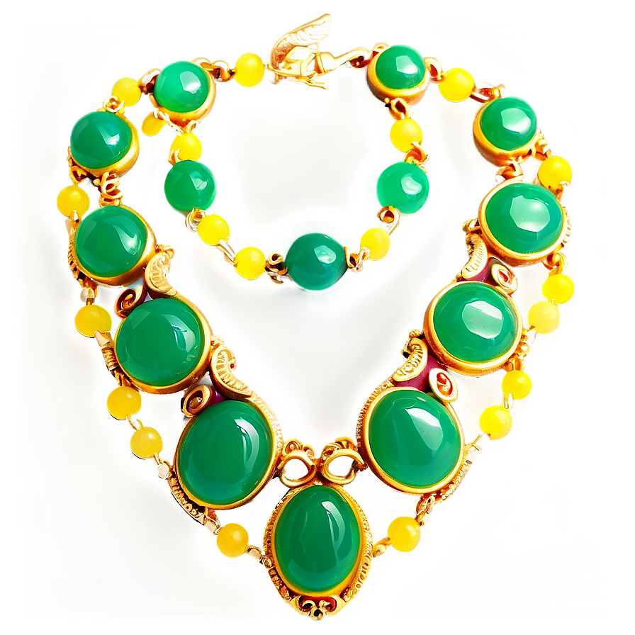 Yellow Jade Necklace Png Yss PNG Image