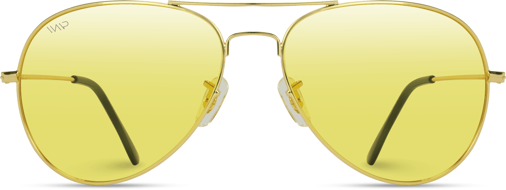 Yellow Lens Aviator Sunglasses PNG Image