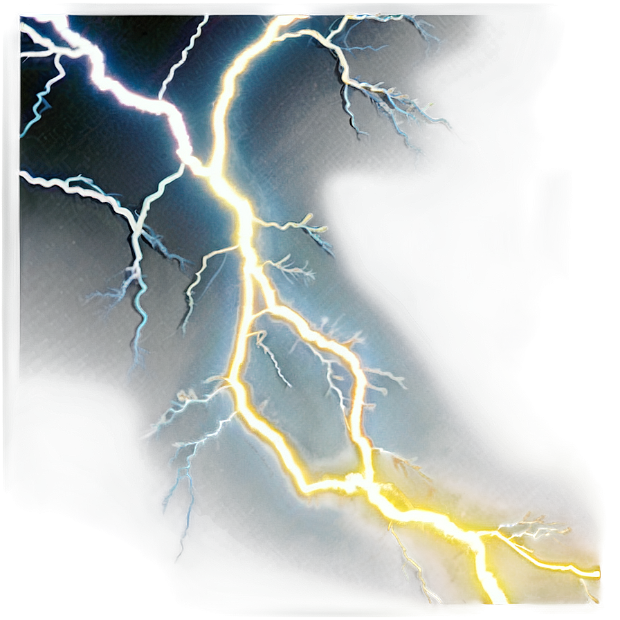 Yellow Lightning B PNG Image