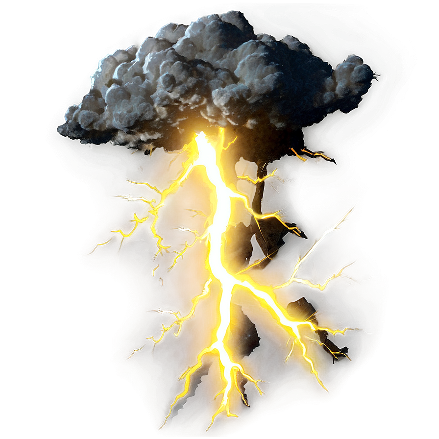 Yellow Lightning Blast Png 40 PNG Image