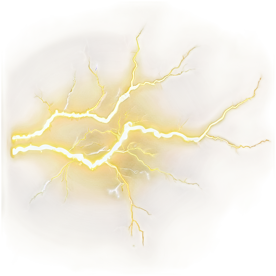 Yellow Lightning C PNG Image