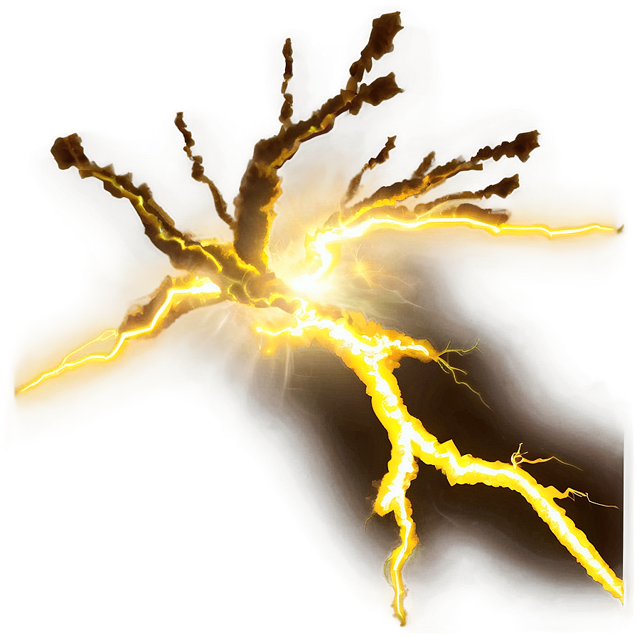 Yellow Lightning Surge Png Wbi73 PNG Image