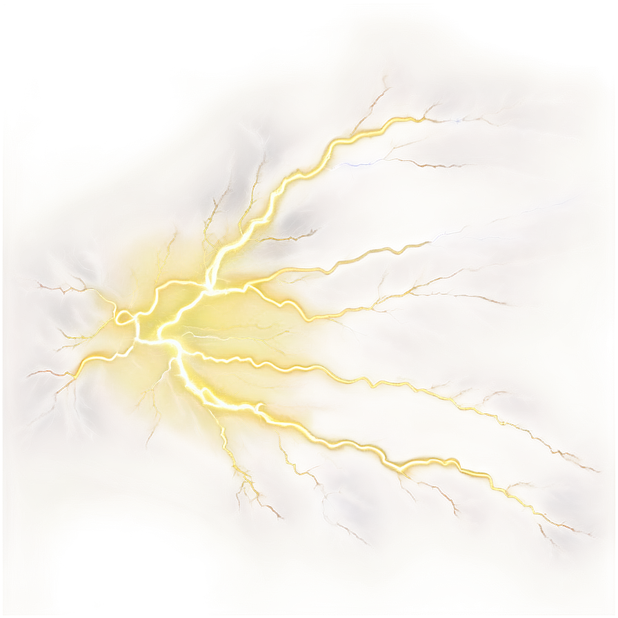 Yellow Lightning Trail Png 06132024 PNG Image