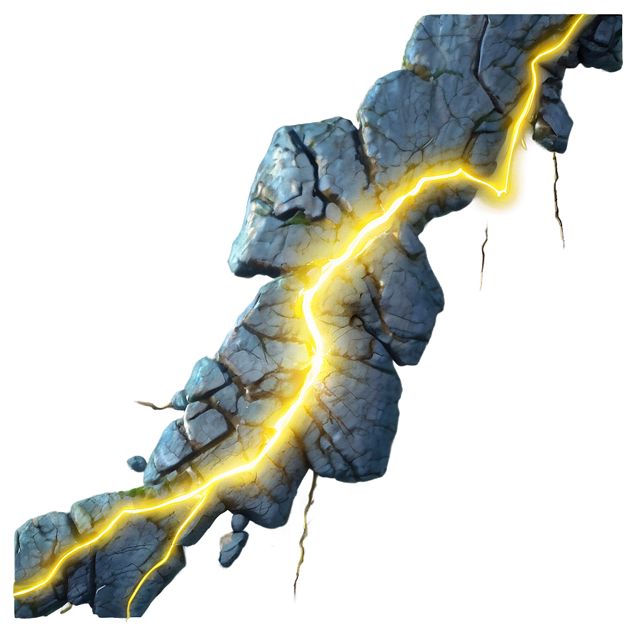 Yellow Lightning Vein Png 06132024 PNG Image