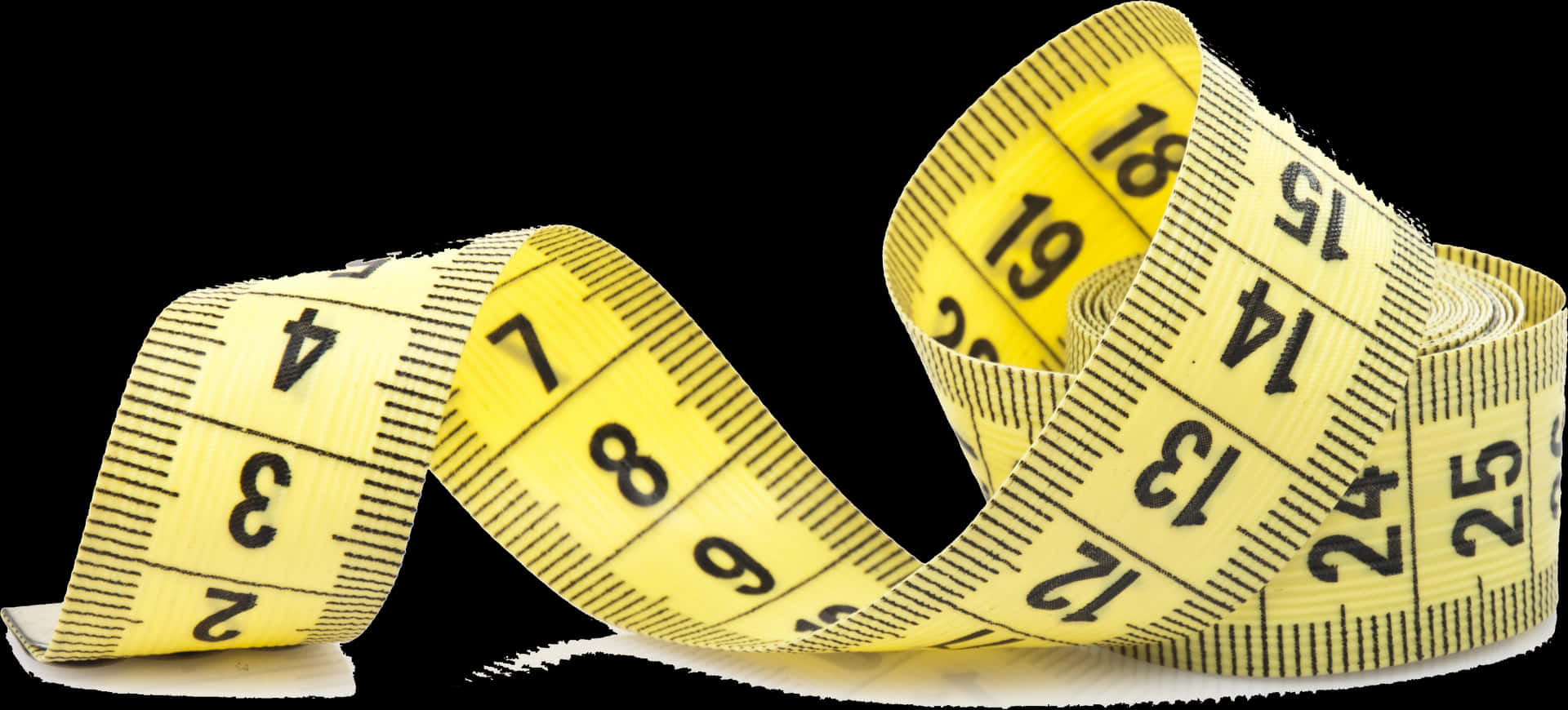 Yellow Measuring Tape PNG Image