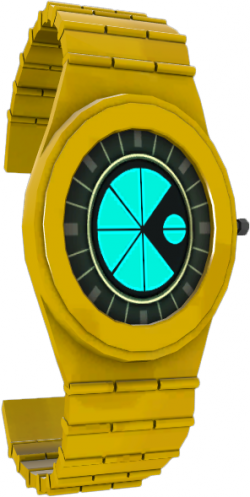 Yellow Modern Wristwatch PNG Image