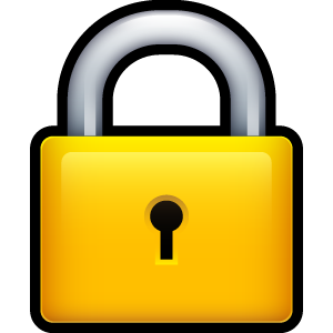 Yellow Padlock Icon PNG Image