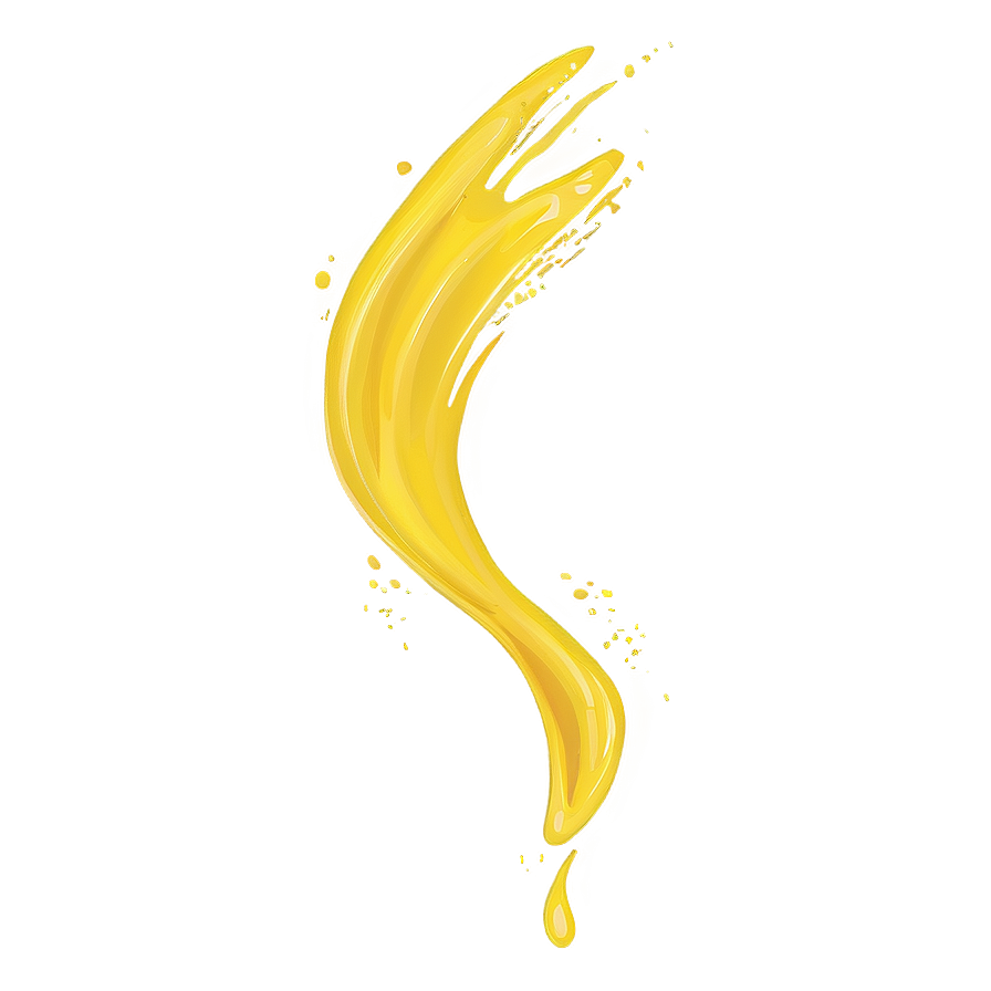 Yellow Paint Stroke Png 53 PNG Image