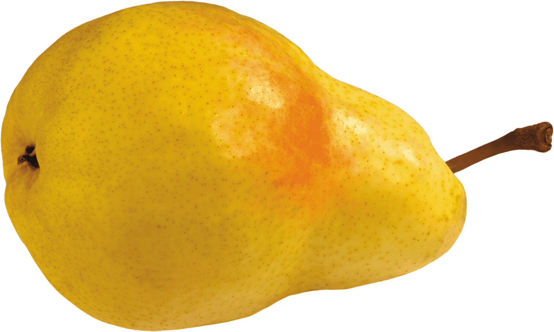 Yellow Pear Single Fruit PNG Image