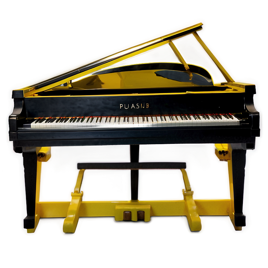 Yellow Piano Png Qwt PNG Image