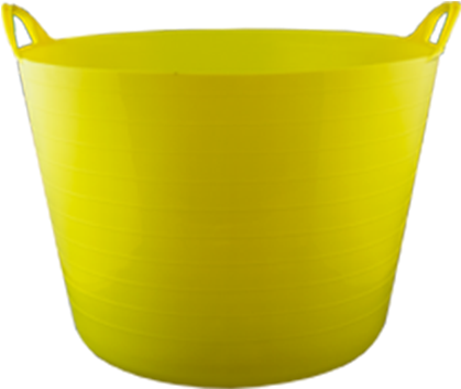 Yellow Plastic Bucket PNG Image