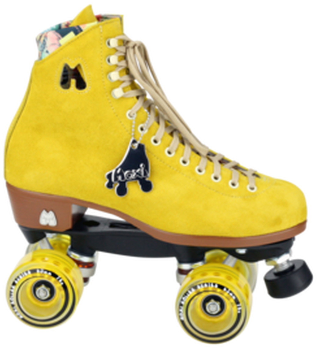 Yellow Quad Roller Skate PNG Image