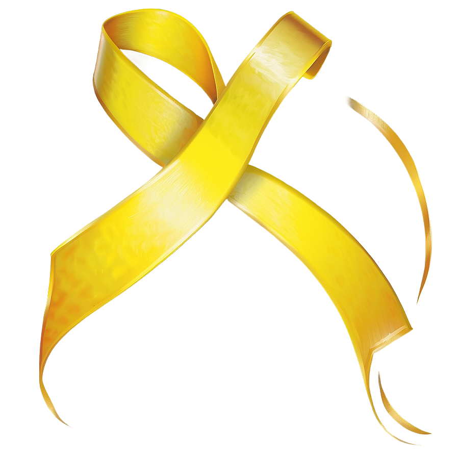 Yellow Ribbon Banner Png 33 PNG Image