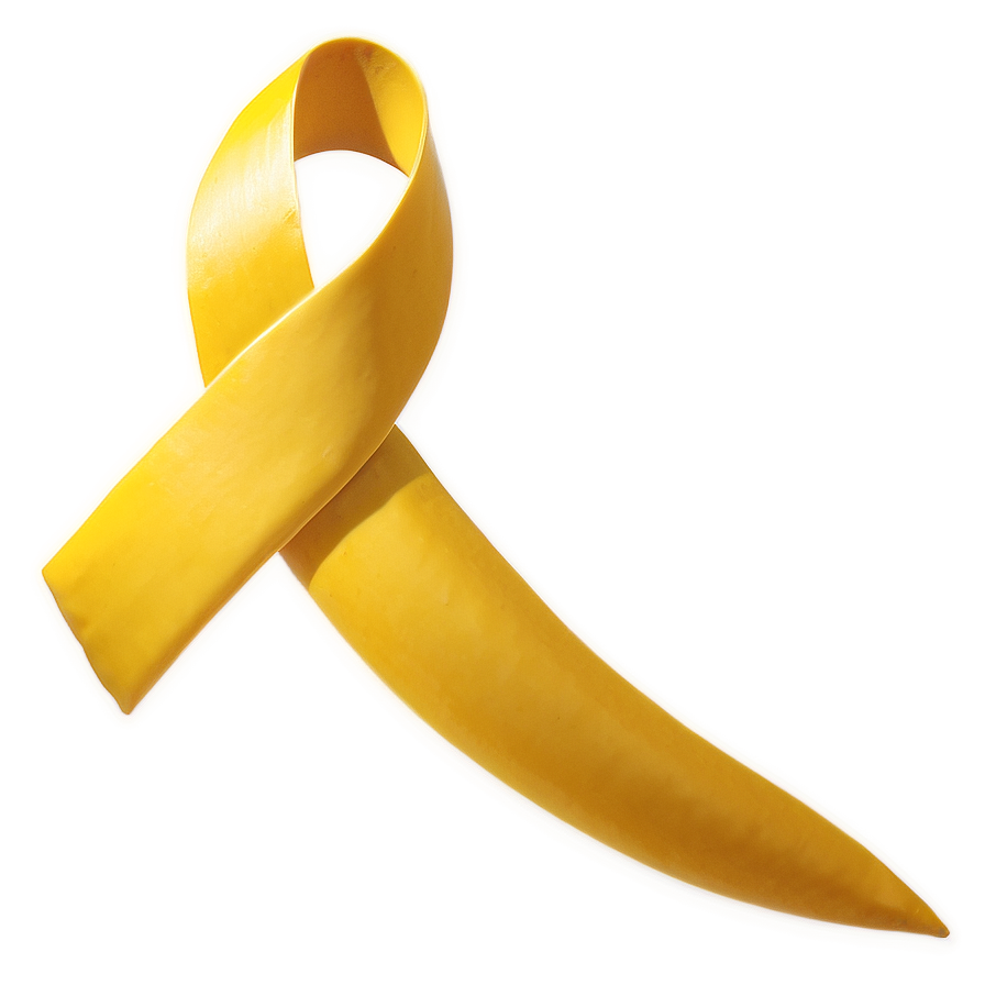 Yellow Ribbon For Awareness Png Jce PNG Image